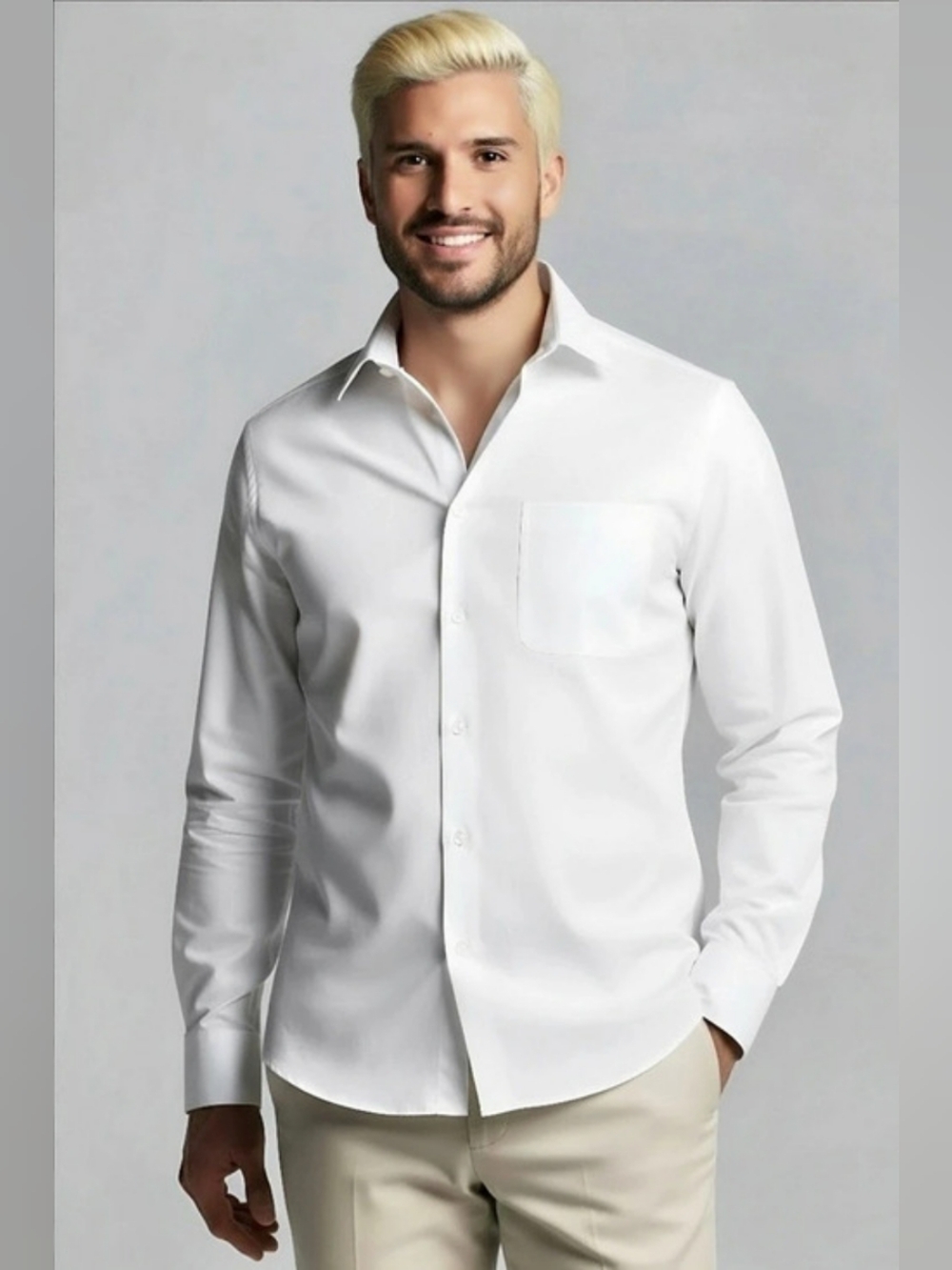 Joseph Abboud White Dress Shirt Size 161⁄2 (34/35).
